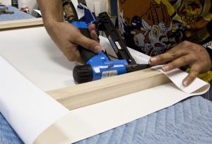 Canvas stretching from SLB Printing for canvas printing