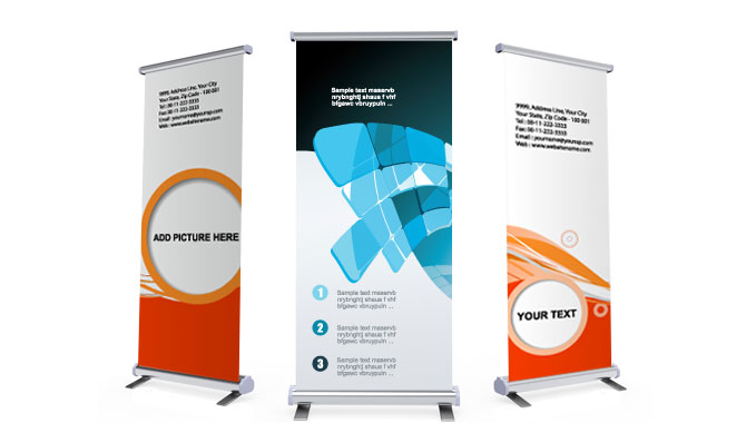 40x79 Retractable Banner Stand Roll Pop Up Trade Show Sign Display Free Printing 