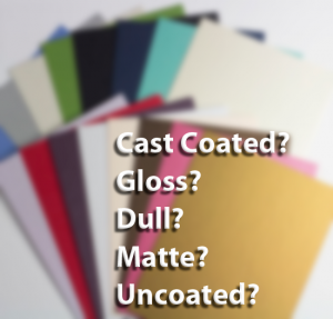 Cast Coated Gloss Dull Matte uncoated digital house stock paper choices