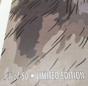Limited edition numbering on posters