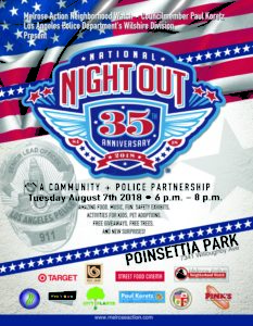 National Night Out at Poinsettia Park in West Hollywood
